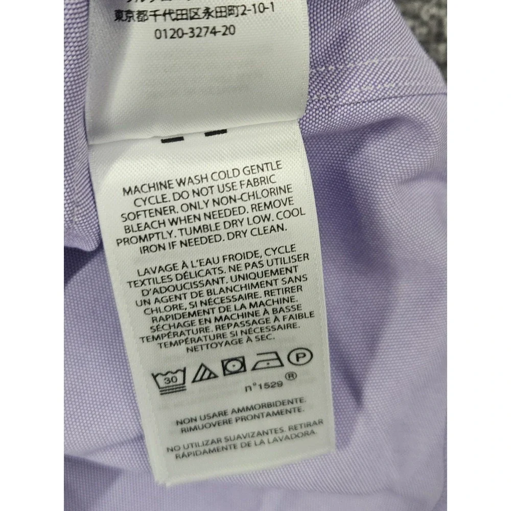 Polo Ralph Lauren Button Down Men's 4XLT Purple Performance Wicking NWT